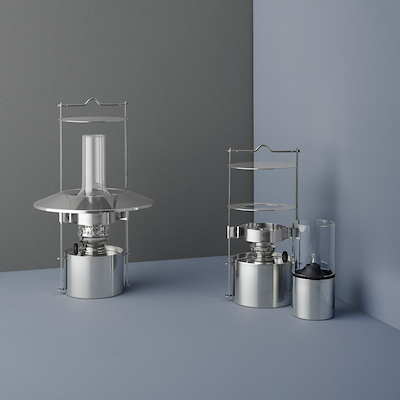 Stelton EM skibslampe rustfrit stål H 34 cm