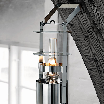 Stelton EM skibslampe rustfrit stål H 34 cm