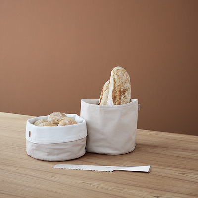 Stelton brødpose stor sand/hvid