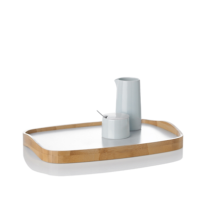 Stelton Emma bambus bakke hvid 43x30 cm