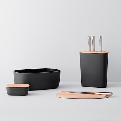 RIG-TIG Box-IT Smørboks Sort/Bambus