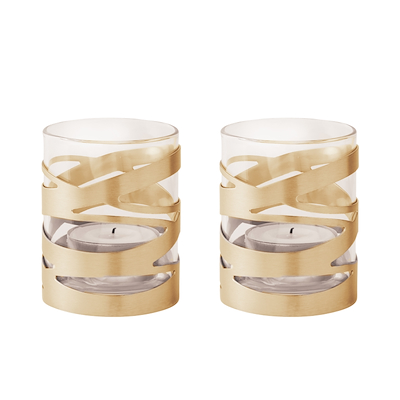 Stelton Tangle Fyrfadsstage 2 Stk. Messing