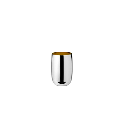 Stelton Foster vandglas 0,2 liter stål/guld