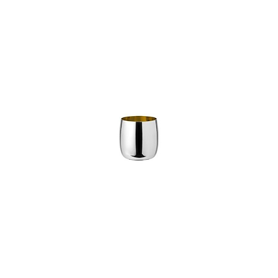 Stelton Foster vinglas 0,2 liter stål/guld