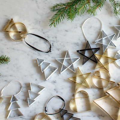 Stelton Figura ornament stjerne lille sort 6 cm