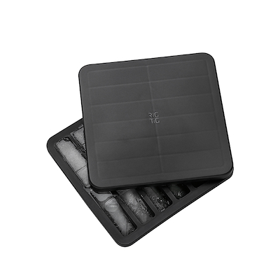 RIG-TIG freeze-it isterningbakke sort med låg 19x19x2.5 cm