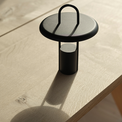 Stelton Pier transportabel LED lampe black