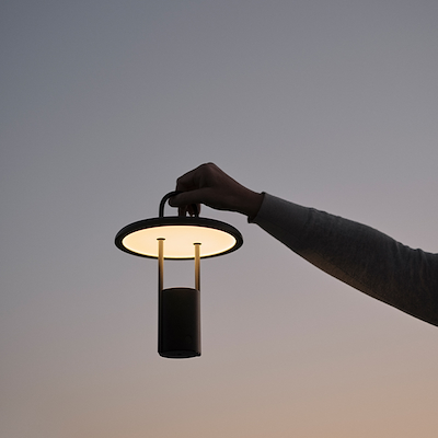 Stelton Pier transportabel LED lampe black