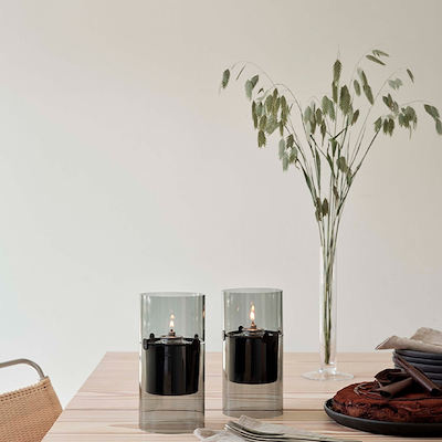 Stelton Lucie Hurricane Smoke Olielampe