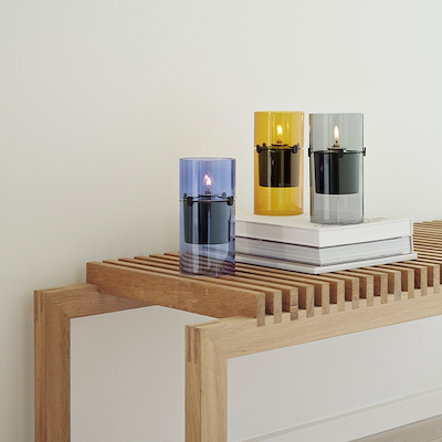 Stelton Lucie Hurricane Smoke Olielampe