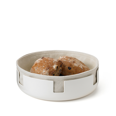Stelton Luna brødkurv soft white
