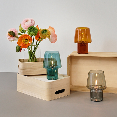 RIG-TIG Viva hurricane lanterne smoke 16,5 cm