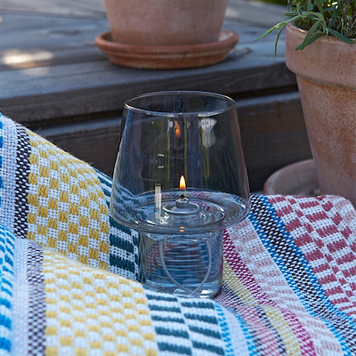 RIG-TIG Viva hurricane lanterne smoke 16,5 cm