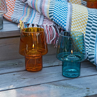 RIG-TIG Viva hurricane lanterne amber 16,5 cm