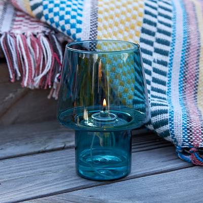 RIG-TIG Viva hurricane lanterne ocean 16,5 cm