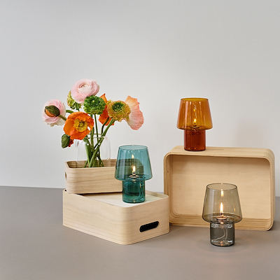 RIG-TIG Viva hurricane lanterne ocean 16,5 cm