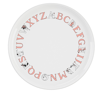 RIG-TIG Moomin ABC tallerken laksefarve Ø20 cm