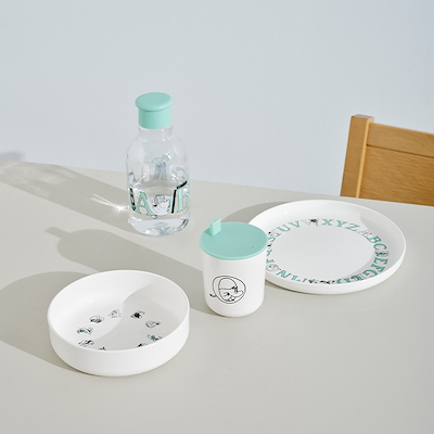 RIG-TIG Moomin ABC tallerken turkis Ø15 cm