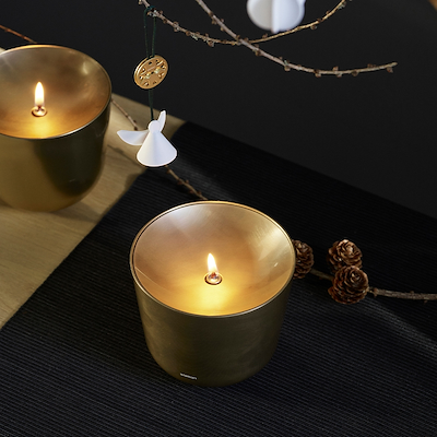 Stelton Solis Olielampe Brass