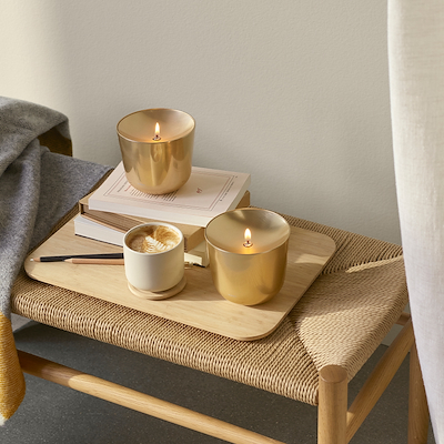 Stelton Solis Olielampe Brass