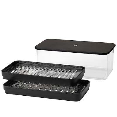 RIG-TIG GRATE-IT rivejern med beholder sort 1,4 liter