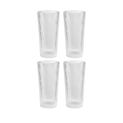 Stelton Pilastro longdrink drikke glas 30 cl 4 stk.