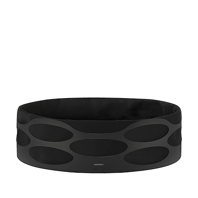 Stelton Embrace brødkurv mat black/black Ø23 cm