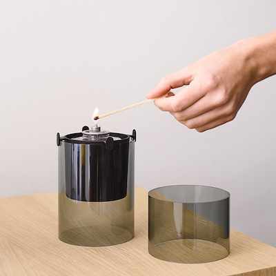 Stelton Lucie Hurricane Olielampe Smoke 2 Stk.