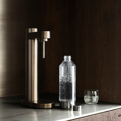 Stelton Brus flaske stål/klar 1.2 liter