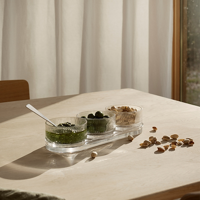 Stelton Pilastro tapassæt glas 30,7 cm