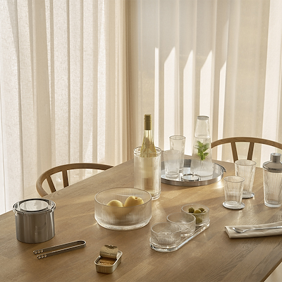 Stelton Pilastro tapassæt glas 30,7 cm