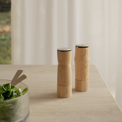 Stelton Storm salt- og peberkværn eg 2 stk.