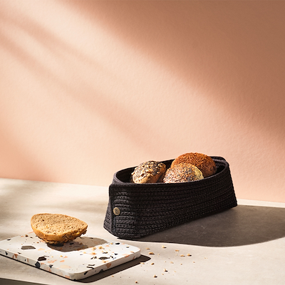RIG-TIG Knit-it brødkurv black