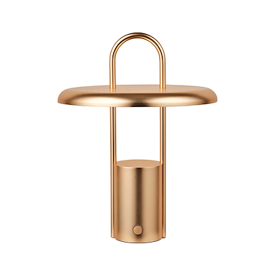 Stelton Pier transportabel LED lampe brass