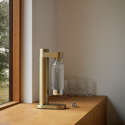 Stelton Brus sodavandsmaskine brushed brass
