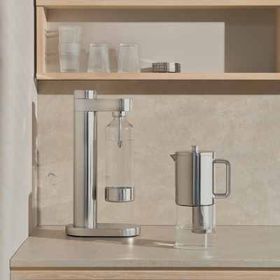 Stelton Brus vandfilterkande klar/stål 1,6 liter