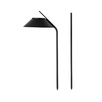 Stelton Vinkel LED solcelle lampespyd sort H 108,5 cm