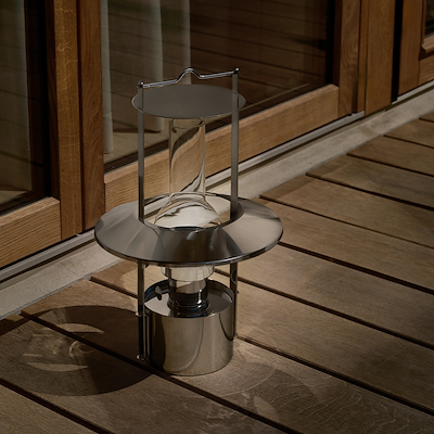 Stelton EM Portable LED skibslampe stål H43 cm