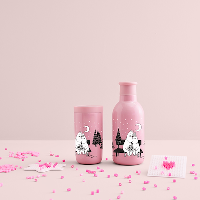 Stelton To Go Click Moomin 'I Love You' termokop pink 0,2 liter