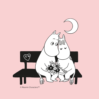 Stelton To Go Click Moomin 'I Love You' termokop pink 0,2 liter