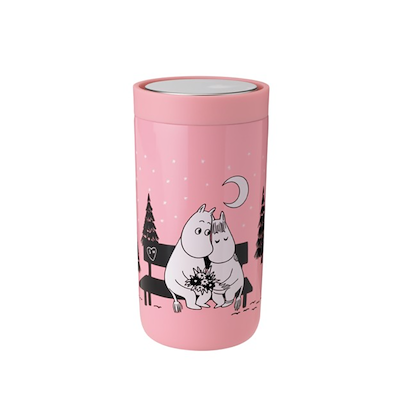 Stelton To Go Click Moomin 'I Love You' termokop pink 0,2 liter