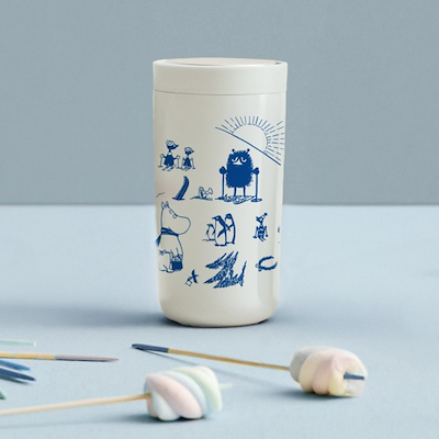 Stelton To Go Click Moomin 'Courage' termokop hvid 0,2 liter