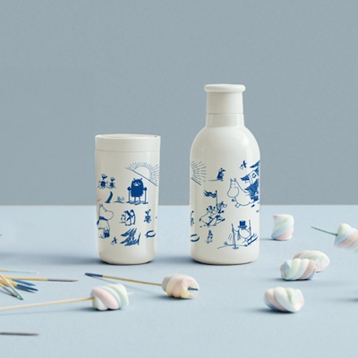 Stelton To Go Click Moomin 'Courage' termokop hvid 0,2 liter