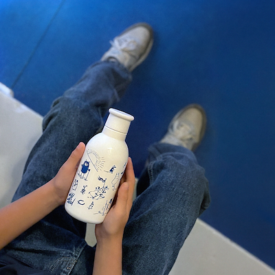 Stelton To Go Click Moomin 'Courage' termokop hvid 0,2 liter