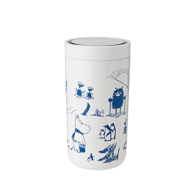 Stelton To Go Click Moomin 'Courage' termokop hvid 0,2 liter