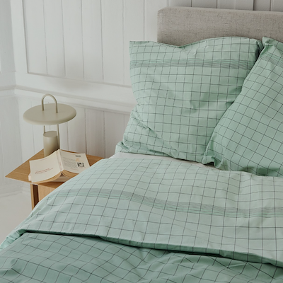 Stelton Soft Home Vibeke Klint sengetøj grøn 140x220 cm