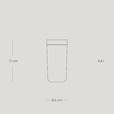Stelton To Go Click termokop cherry red 0,4 liter