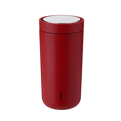 Stelton To Go Click termokop cherry red 0,4 liter