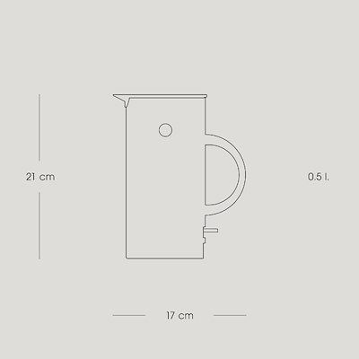 Stelton EM77 elkedel sand 0,5 liter 700 watt