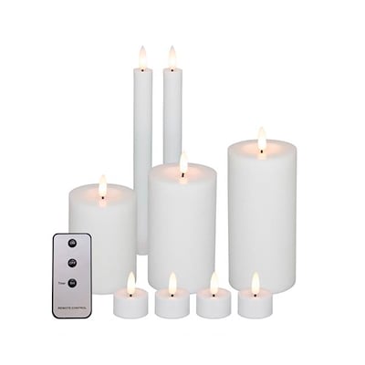 LED lys sæt med fjernbetjening 10 dele